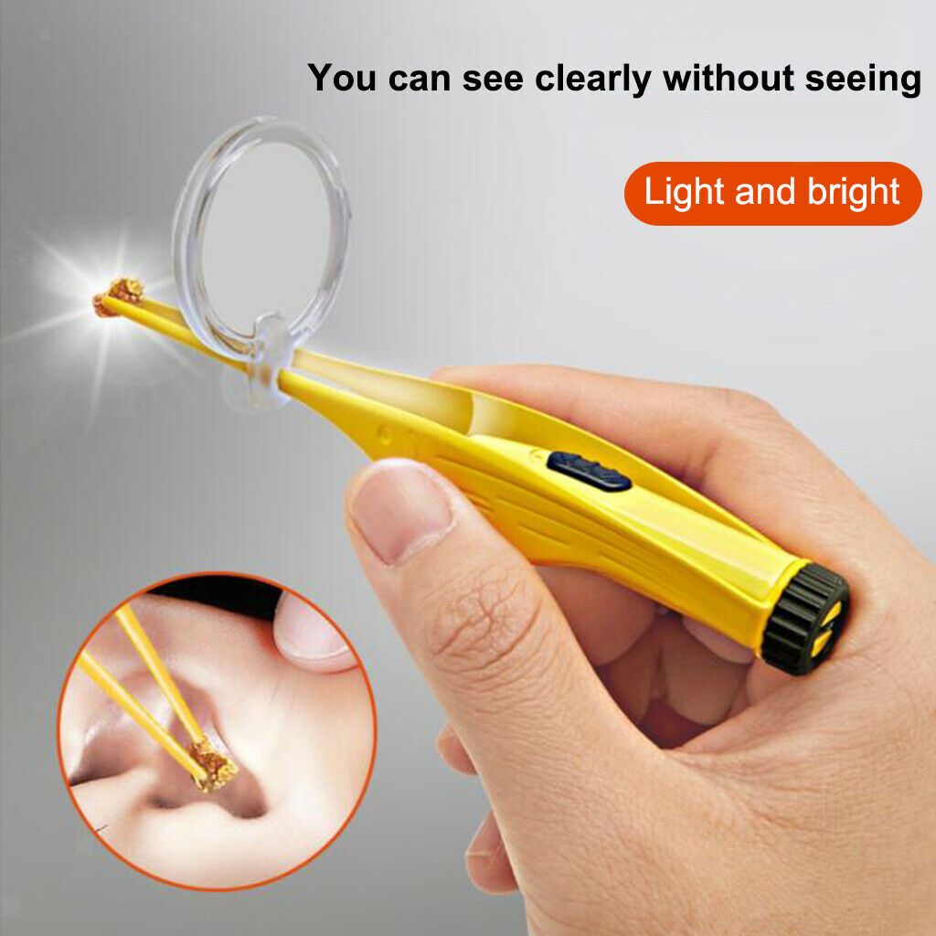 USB LED Flashlight Earpick Ear Cleaner Wax Removal Tool +Magnifier Style 2