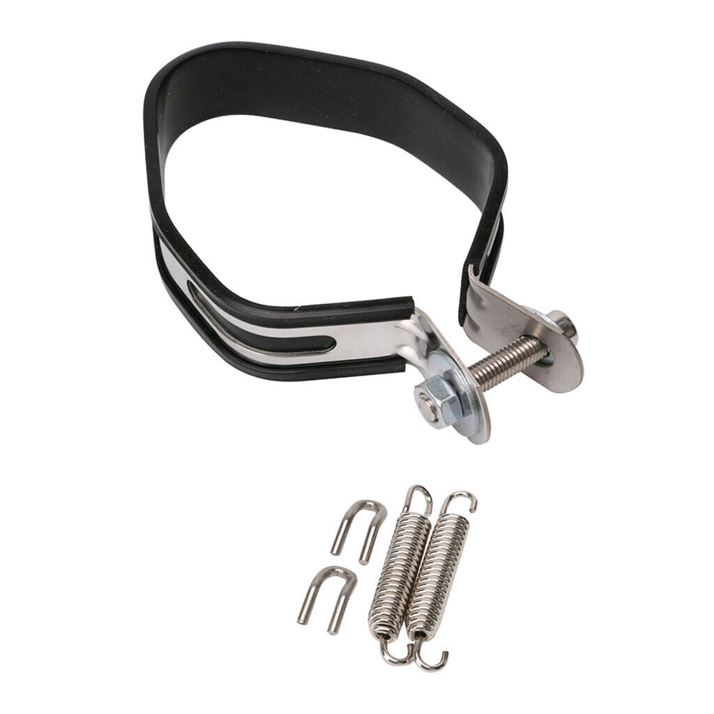 Motorcycle Exhaust Muffler Head Clamp Narrow Band Exhaust Joint, 1 Set