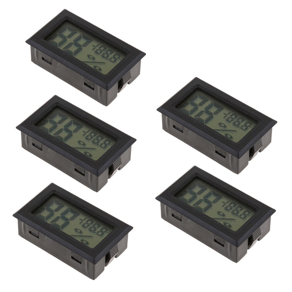 5x Mini Digital Temperature Humidity Meter Thermometer Hygrometer