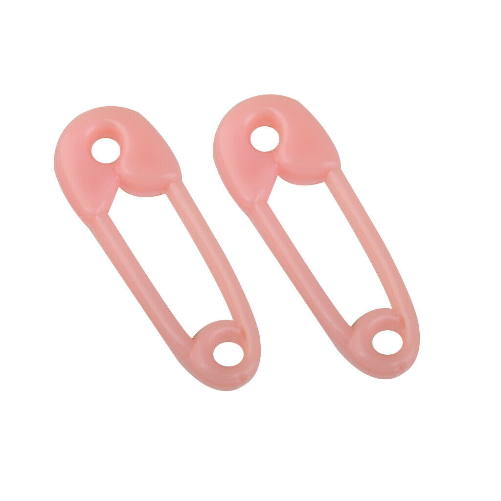 100pcs Mini Safety Pin Pink Girl Baby Shower Favors Decor