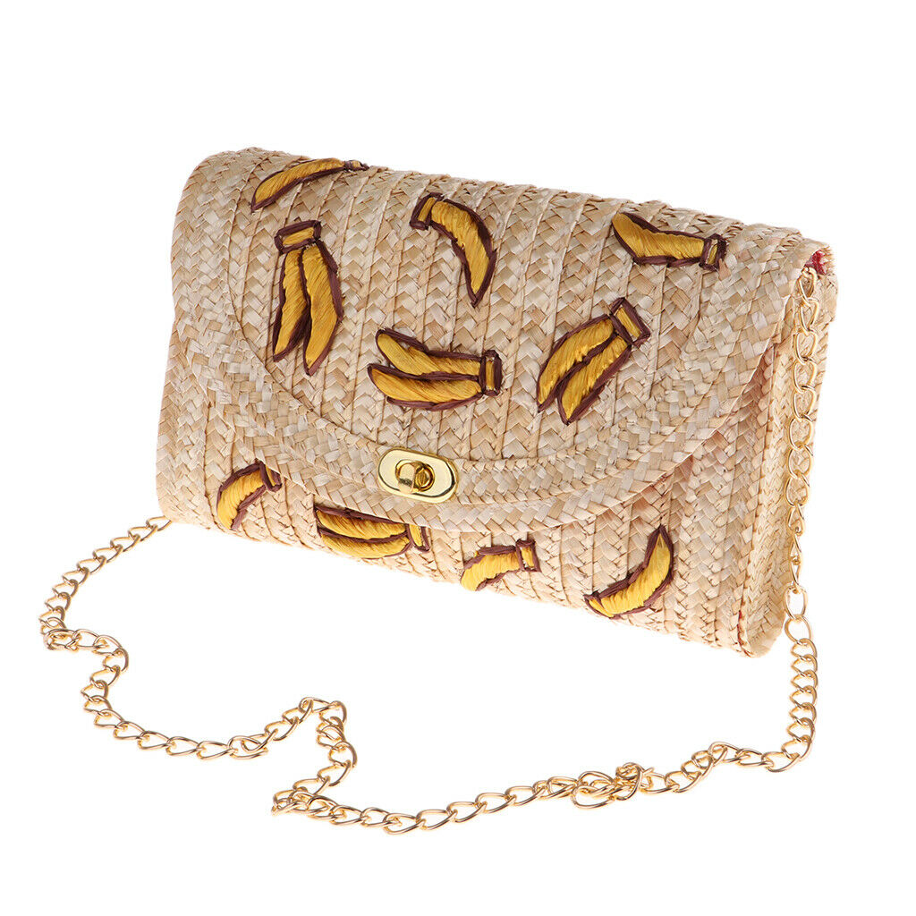 Rattan Straw Woman Tote Bags for Beach Sea Shopper Style 2