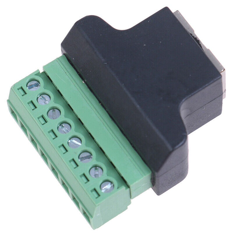 RJ45 to Screw Terminal Adaptor RJ45 Female to 8 Pin connector  for CCTV D.l8