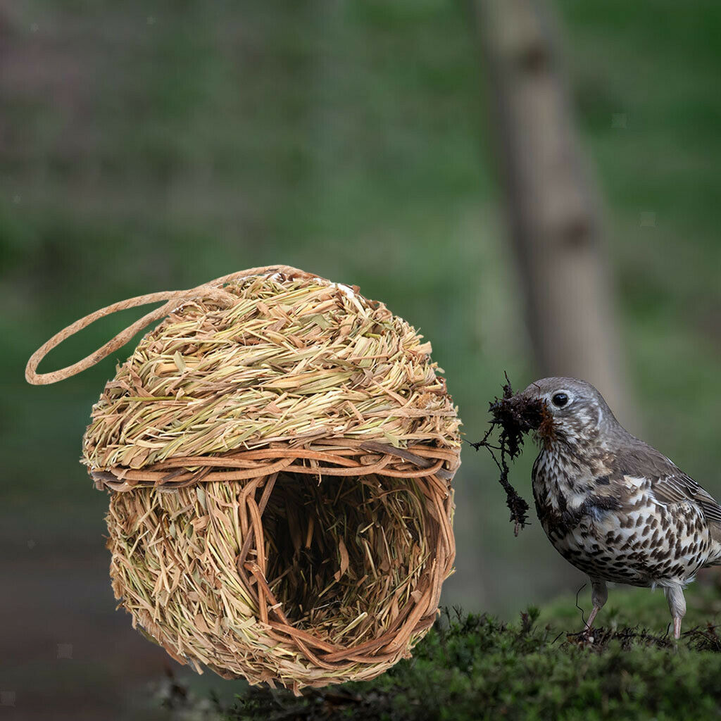 Hummingbird House Hand Woven Birdhouses for Outdoors Outside Hanging House