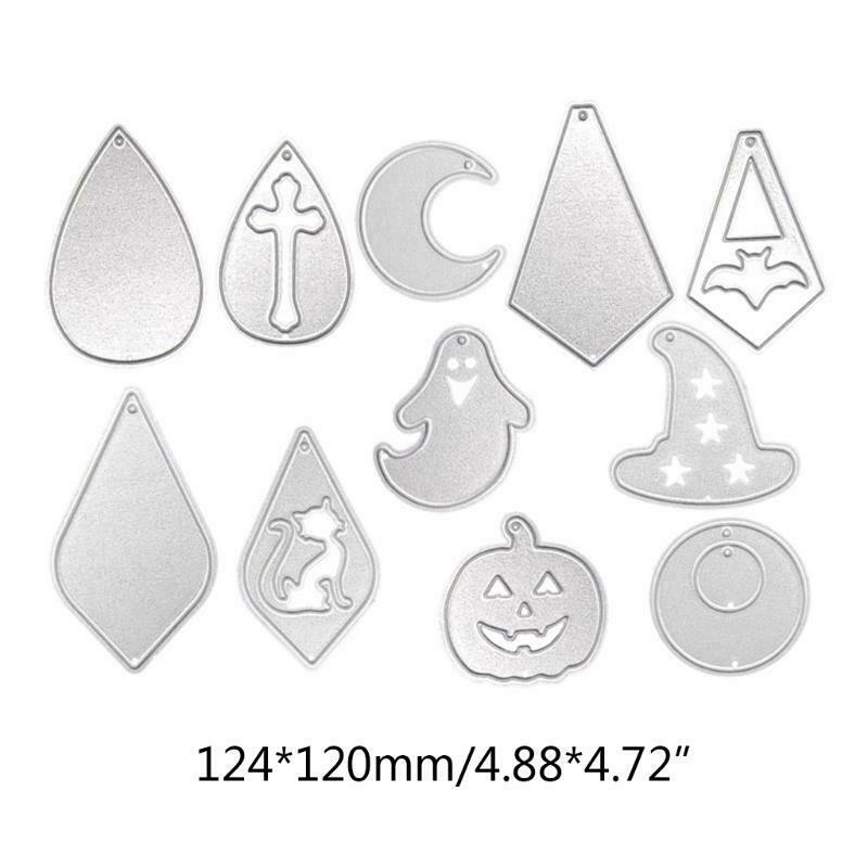 Halloween Cutting Die Stencil Set Embossing Script Stencils for DIY Party Decor