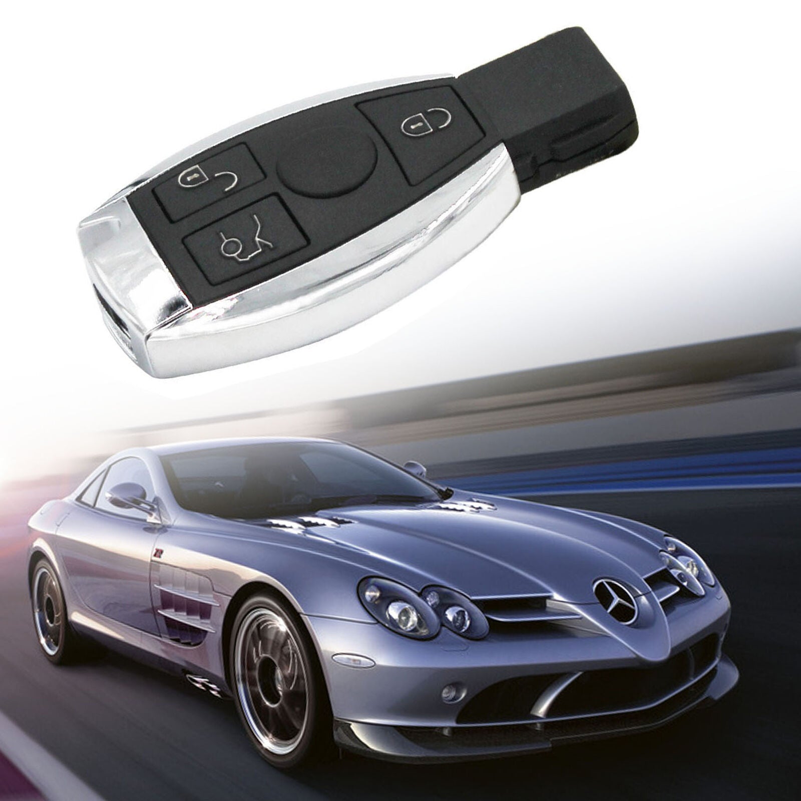 Keyless Remote Key Fob 2 Button BGA Style Chip for Mercedes-Benz 2000+ ,433Mhz