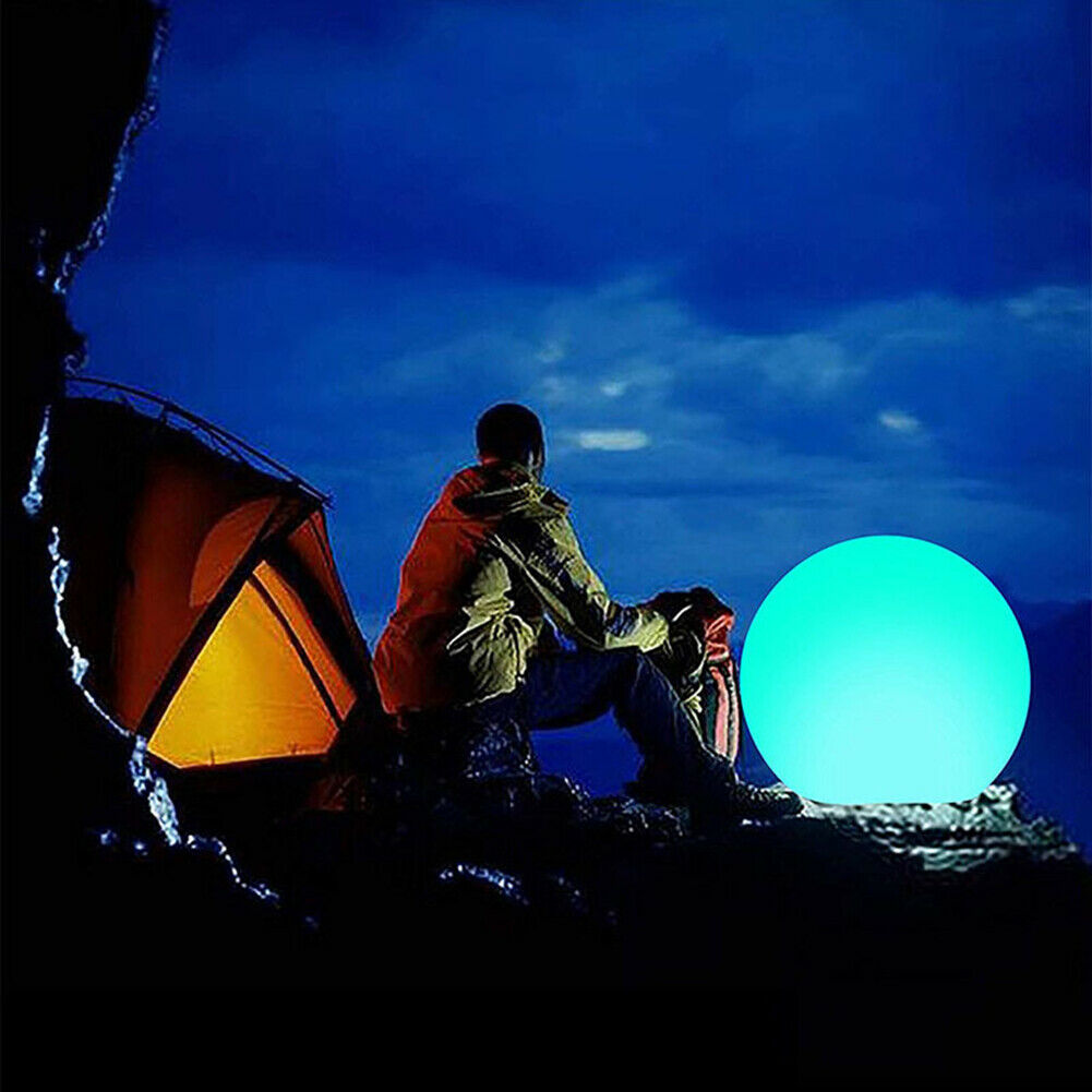 40cm Outdoor Inflatable Beach Ball LED Light Swimming Pool Party Water Game Toys