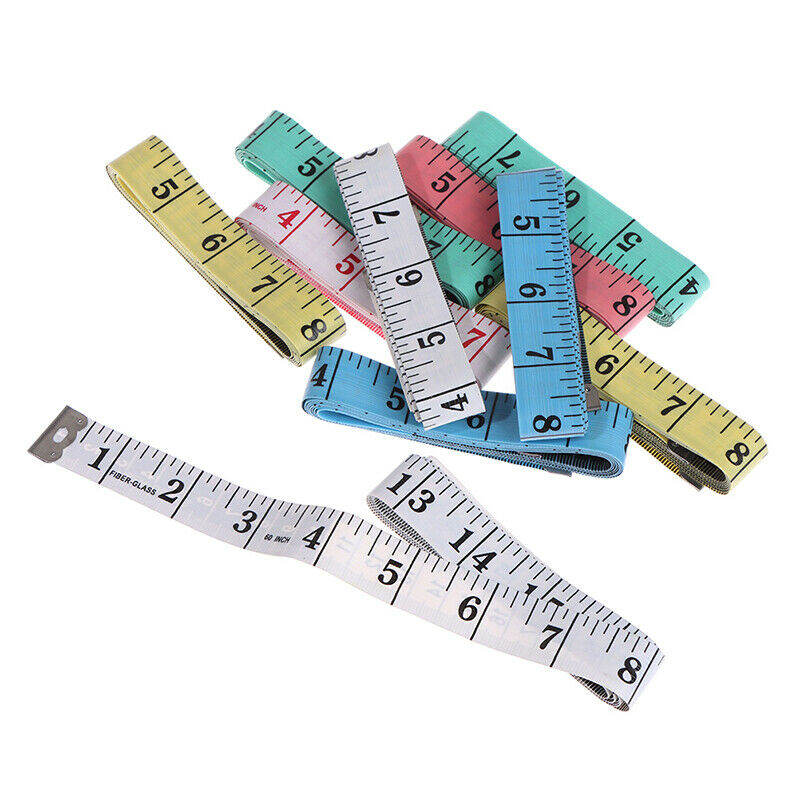 5pcs 1.5m/60inch Soft Measuring Tape Flexible Sewing Tape Body Measuring .l8