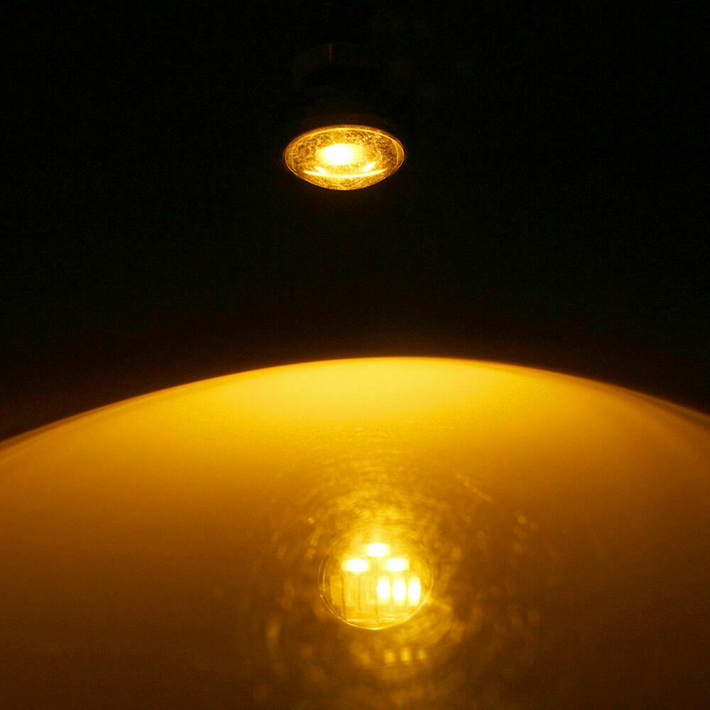 10X 23mm 4014-SMD Dual Color White Amber Eagle Eye LED DRL Turn Lights Car motor