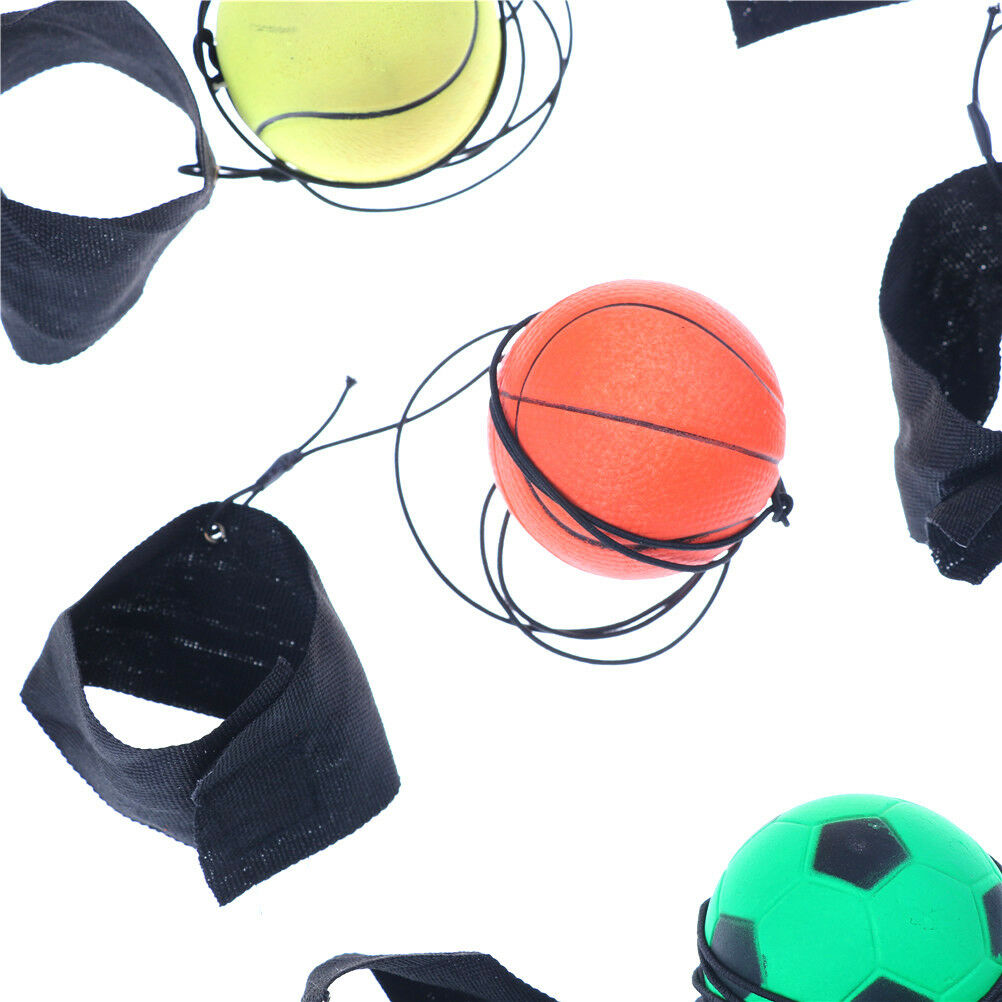 60mm Bouncy Wrist Band Ball Elastic Rubber Ball Wrist Bounce Ball 3JCAUJ Tt