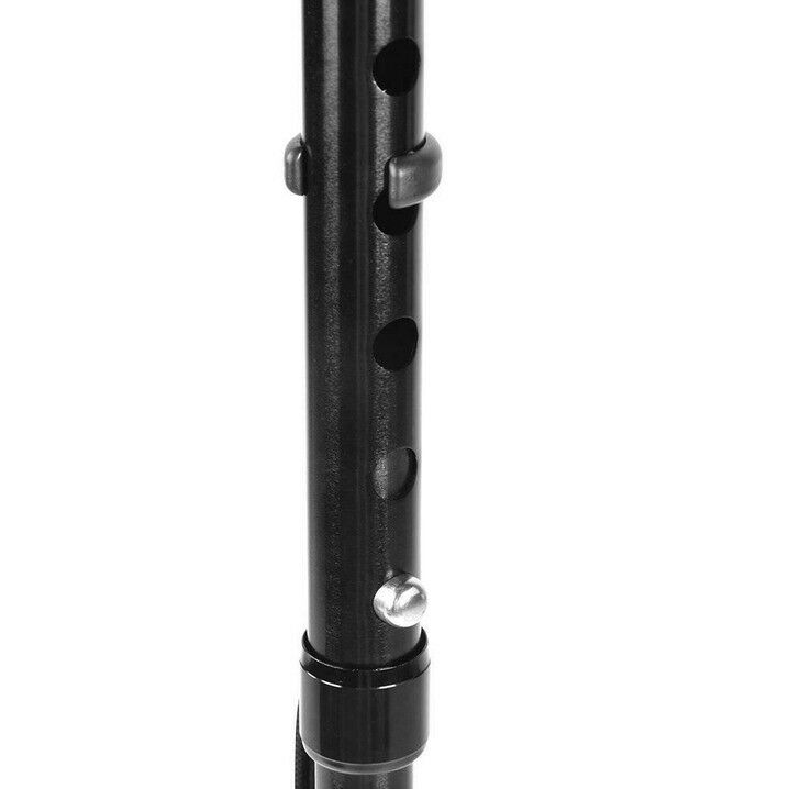 LED Light Alloy Foldable Anti-slip Elderly Walking Stick Crutches Handle Cane