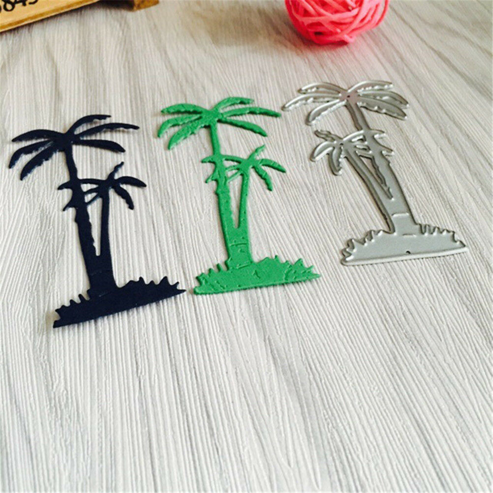 coconut tree cutting die stencil for scrapbooking album card embossing cra.l8