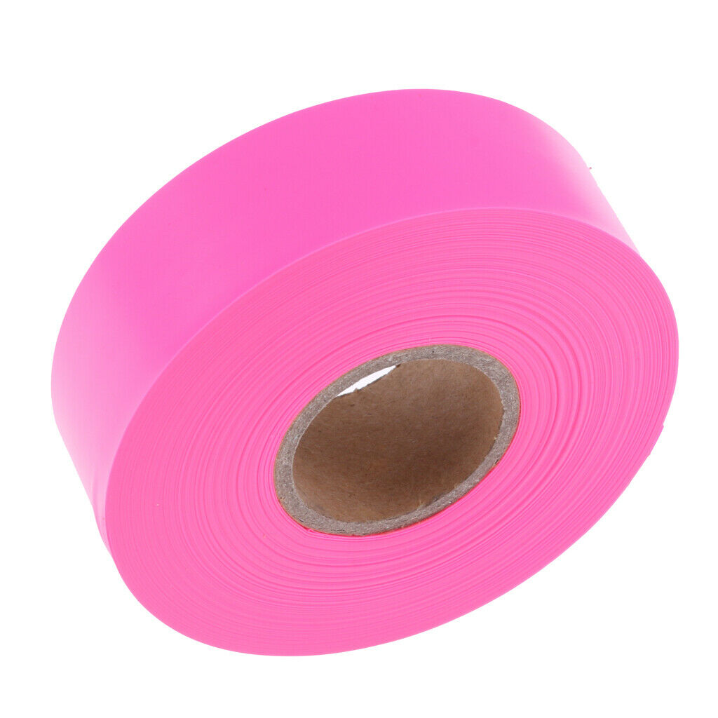1Pcs Pink Hunting Hiking Flagging Trail Marking Ribbons 45m.L x 2.5cm.W