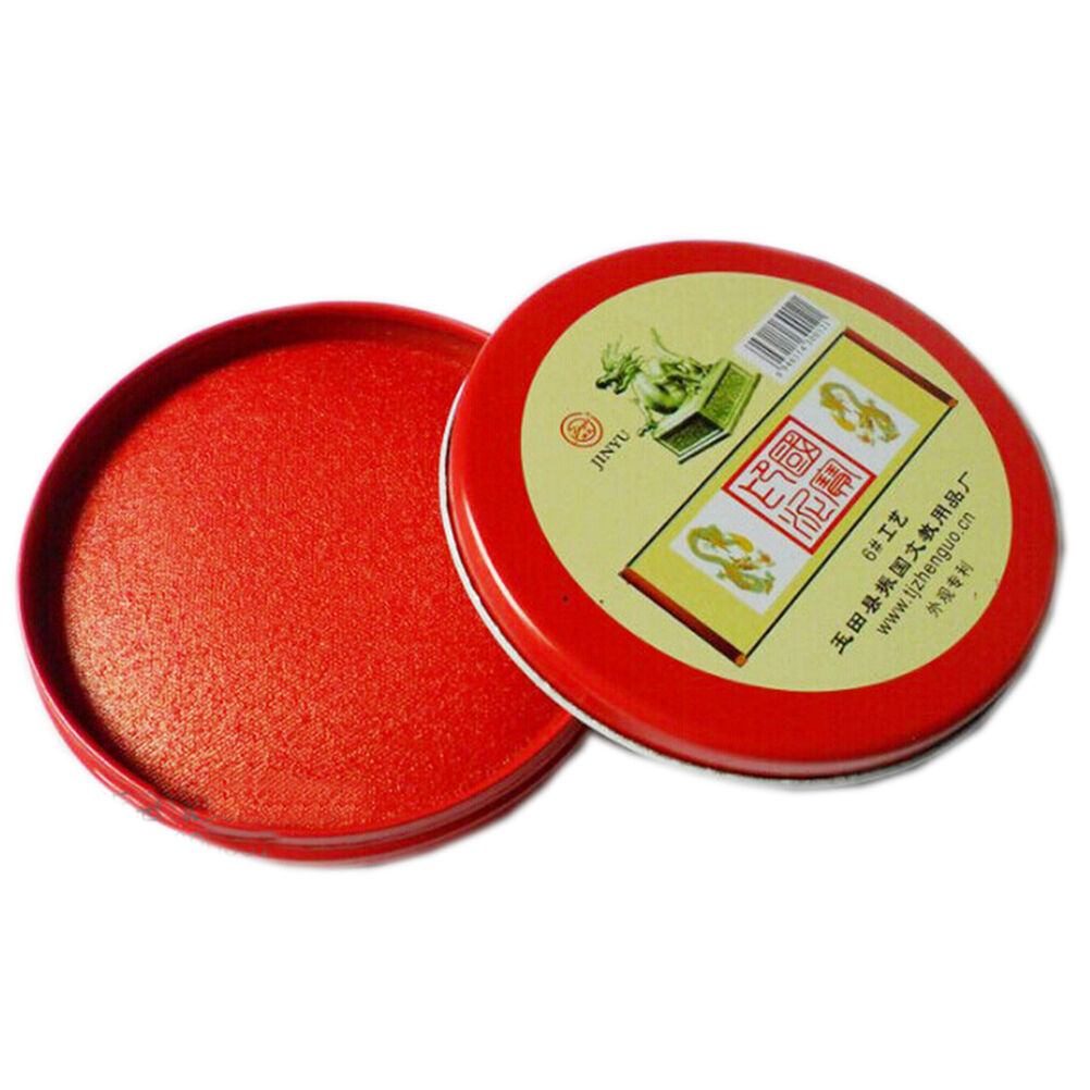 WaterPaint Red Round Date Seal Stamp Pad Inkpad Ink Office Accessories Sup.l8