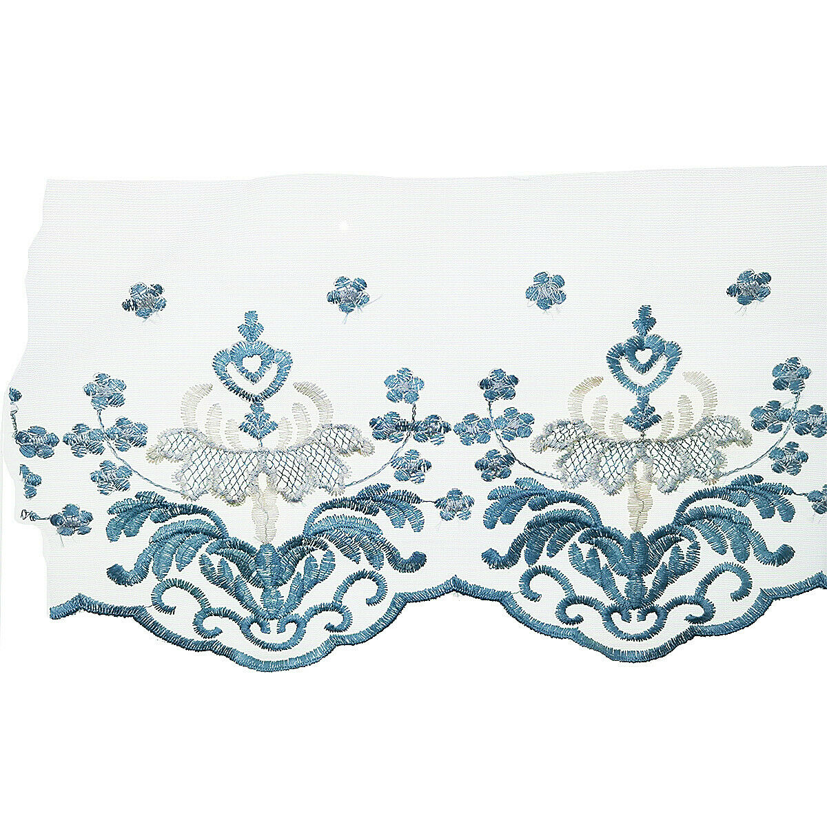 1Yard Embroidery Lace Trim Fabric Ribbon DIY Wedding Dress Sewing Edge 21cm Wide