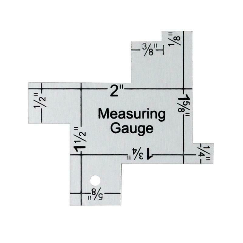 Premium Quilting Measuring Gauge Irregular Sewing Aluminum Ruler Clear Scales
