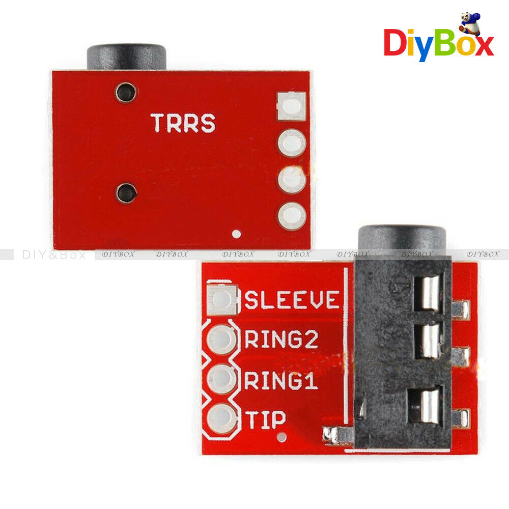 3.5mm Jack TRRS Breakout Headphone Video Audio MP3 Jack Professional