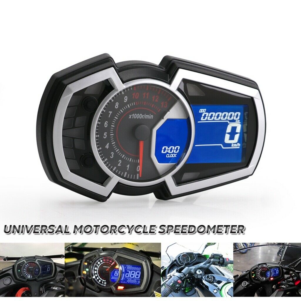 Universal Motorcycle Odometer Speed Fuel Gauge Motorcycle Instrument Speedometer
