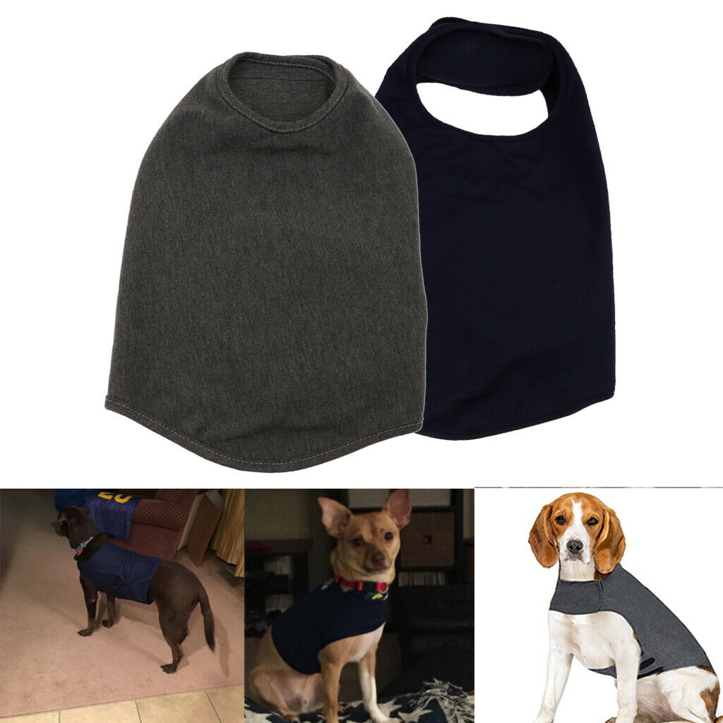 2pcs Pet Anti Separation Thunder Calm Fear Relief Vest Jacket Shirt for All