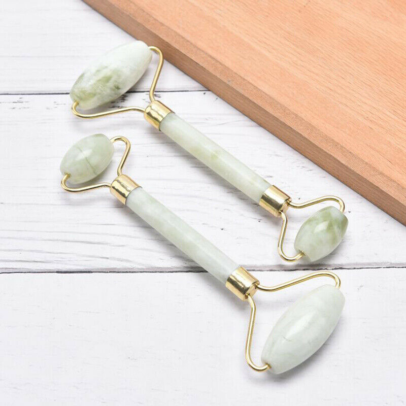 Face Eyes Massage Jade Stone Roller Anti Ageing Facial Skin Care Beauty Tool Lt