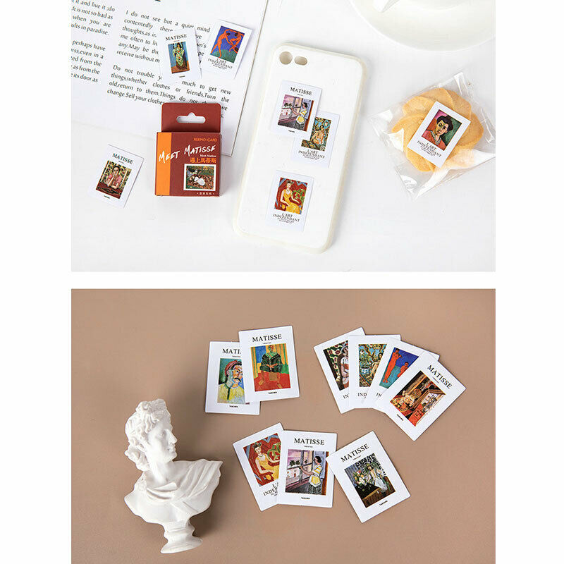 46pcs/pack Artist Matisse Painting Label Stickers Decorative Stationery D.l8