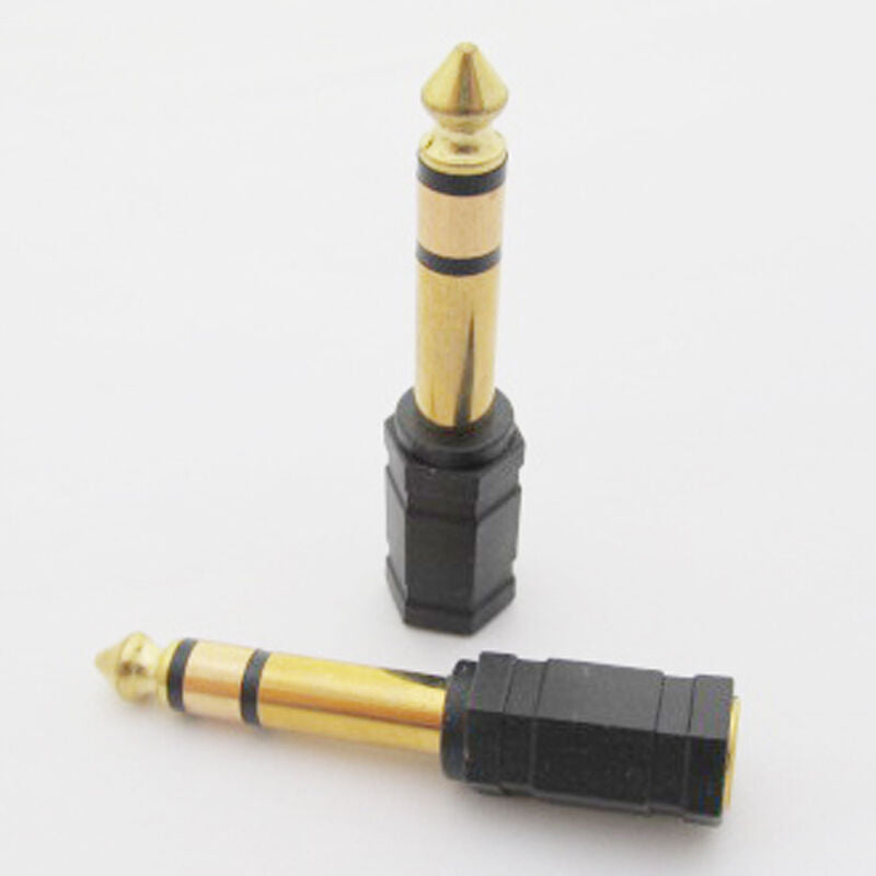 5pcs Stereo 6.35mm male to 3.5mm Hex Head Jack Audio Adapter
