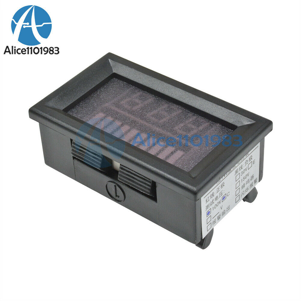 DC7-100V LED Display  Lead-acid Battery Charge Level Indicator Voltmeter Tester