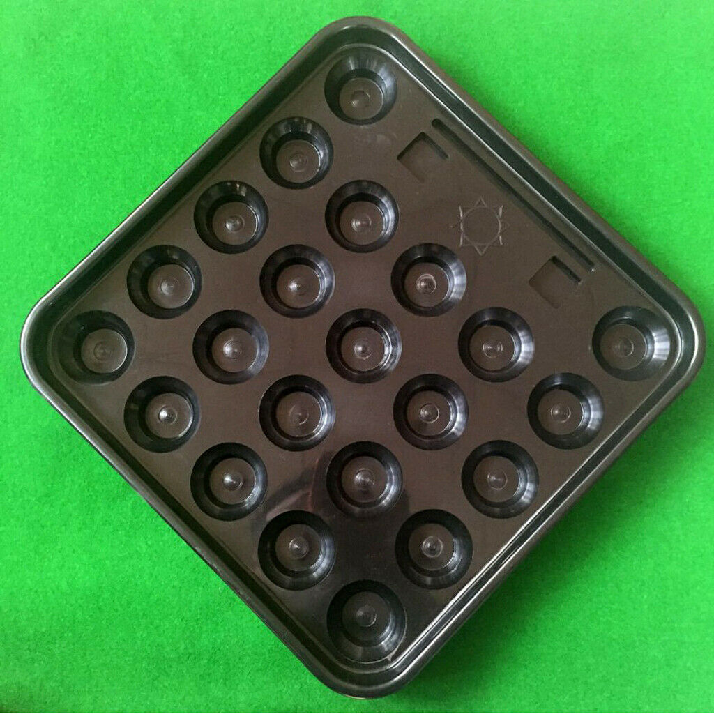 Platic Standard British Billiards Snooker Pool Ball Tray for 22 Balls Black