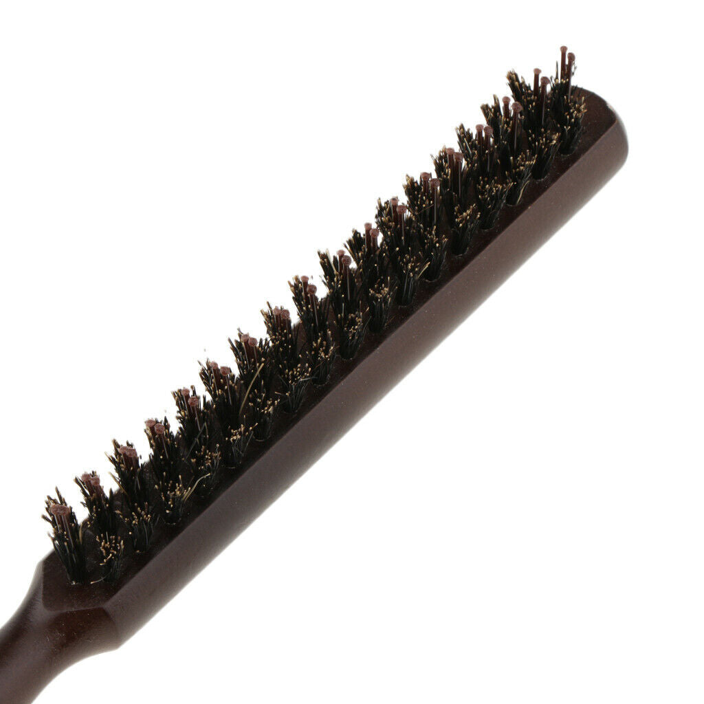 6 Pieces Wood Comb 3 Rows 24cm, Professional Hairdressers Brush