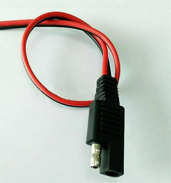 10Pcs 2 Pin Red/Black 18 Gauge Quick Disconnect Wire Harness - SAE Connector New