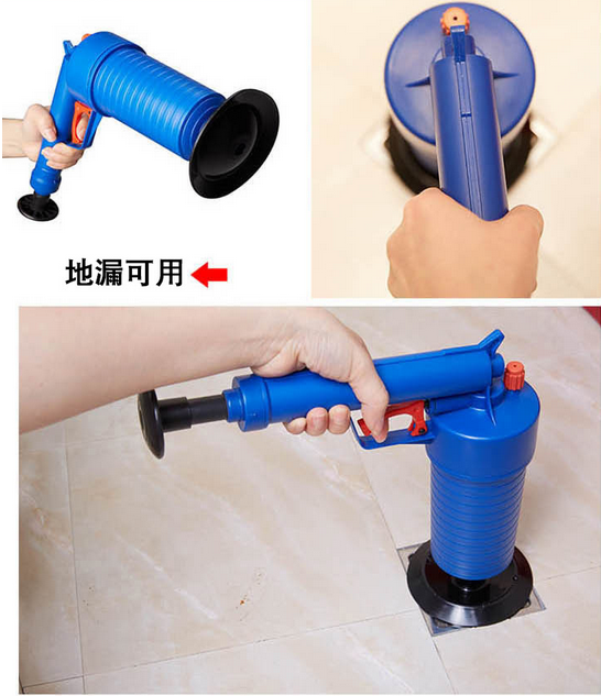 High Pressure Drain Blaster Toilet Pump ABS Clogged Pipes Drains Clean Wash Tool