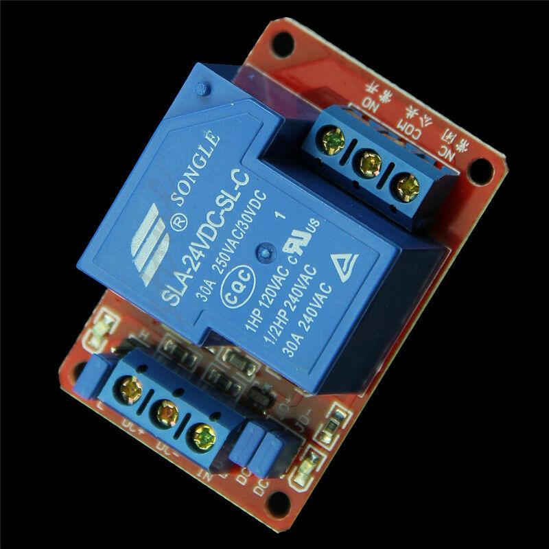 24V 30A 1-Channel Relay Module with Optocoupler H/L Level Triger for Arduino New