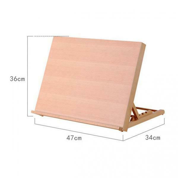 Adjustable Wooden Desk Easel Drafting Drawing Board Table  Arts Supply