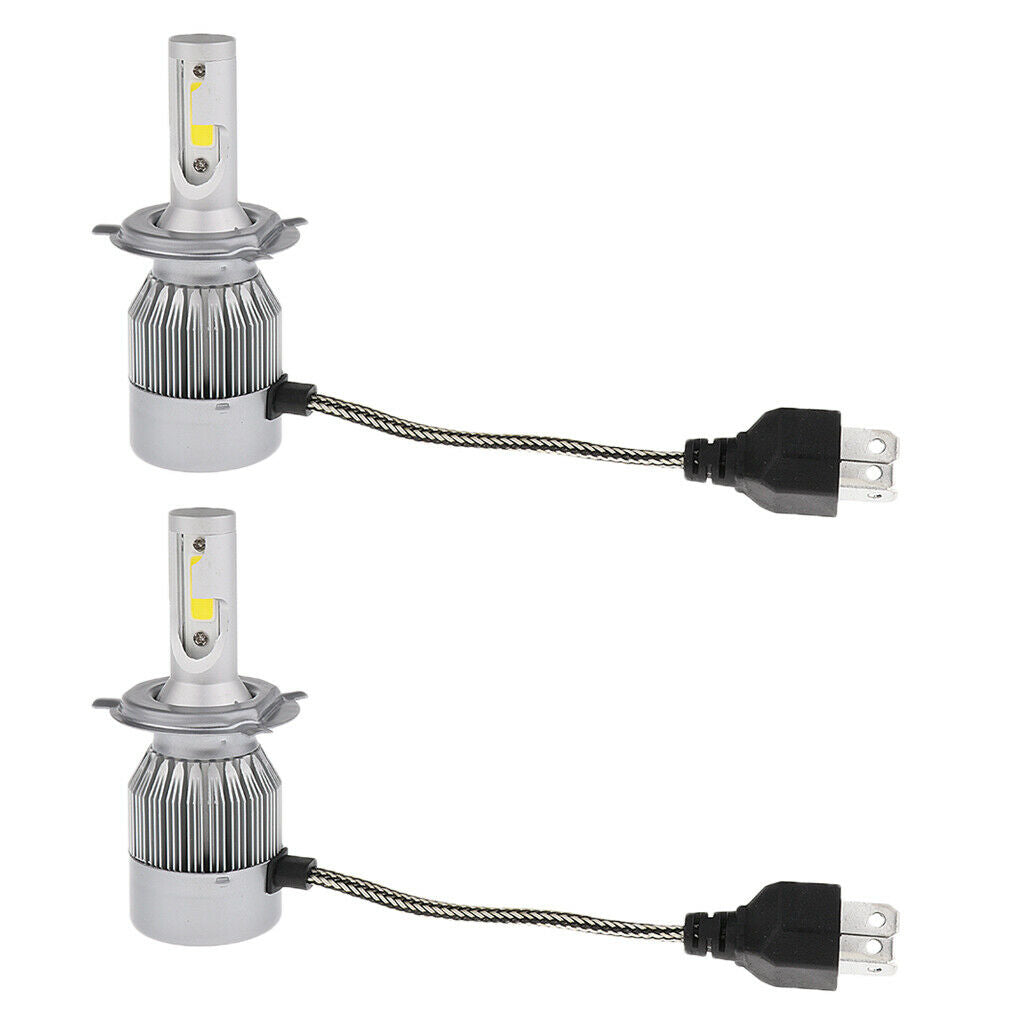 7200LM 72W High Power LED 9003/H4 Headlight High Low Beam Bulbs White 6000K