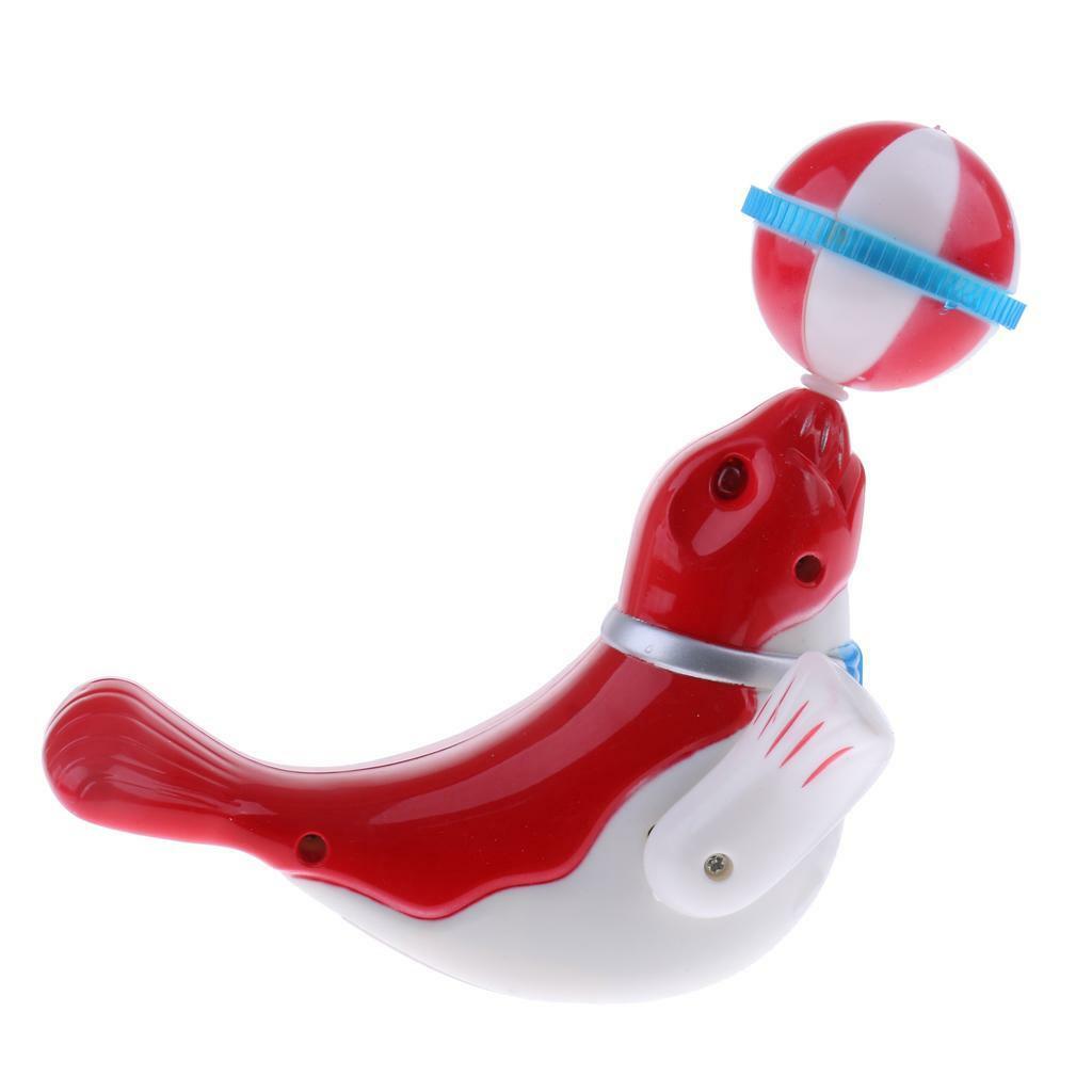 Kids Electric Walking Sea Lion Boys Girls Educational Toys   Gifts - Red