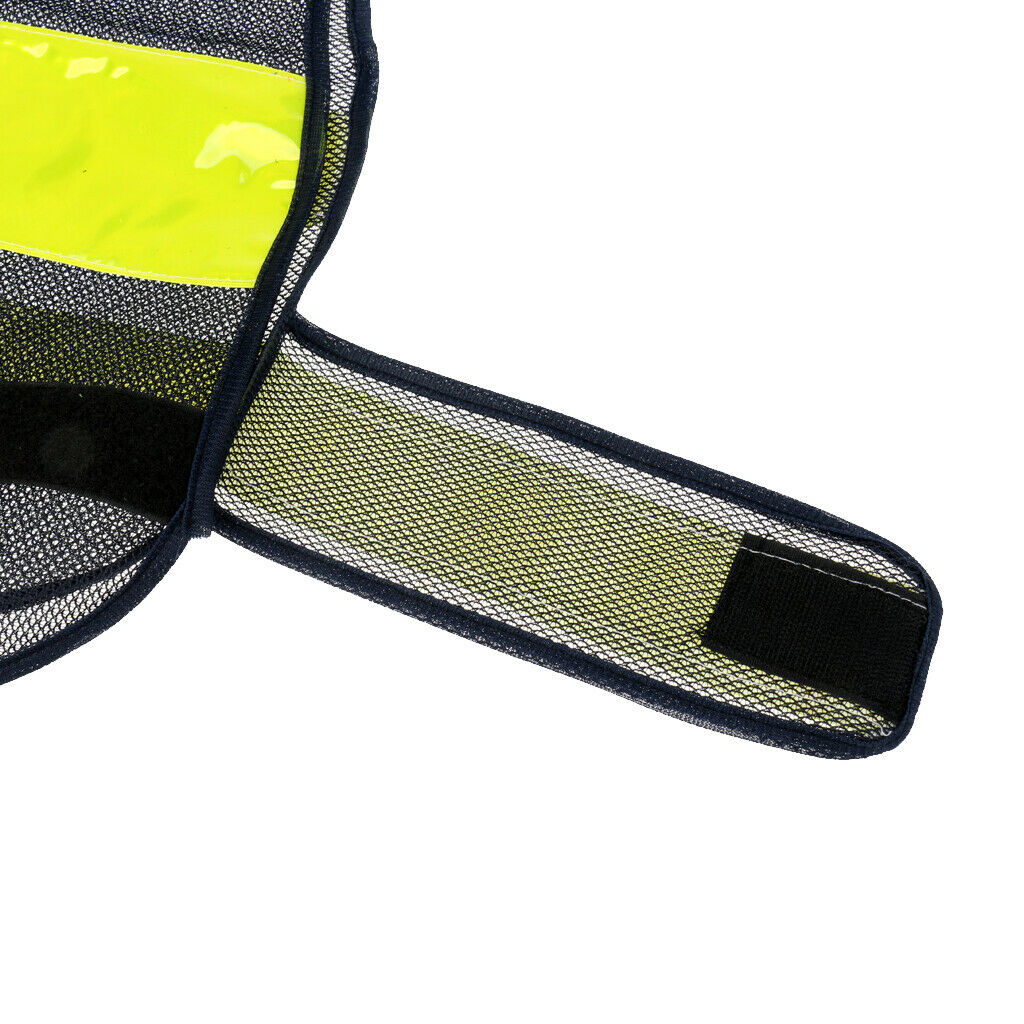 High Visibility Safety Vest Security Vest with Lime Reflective Stripes