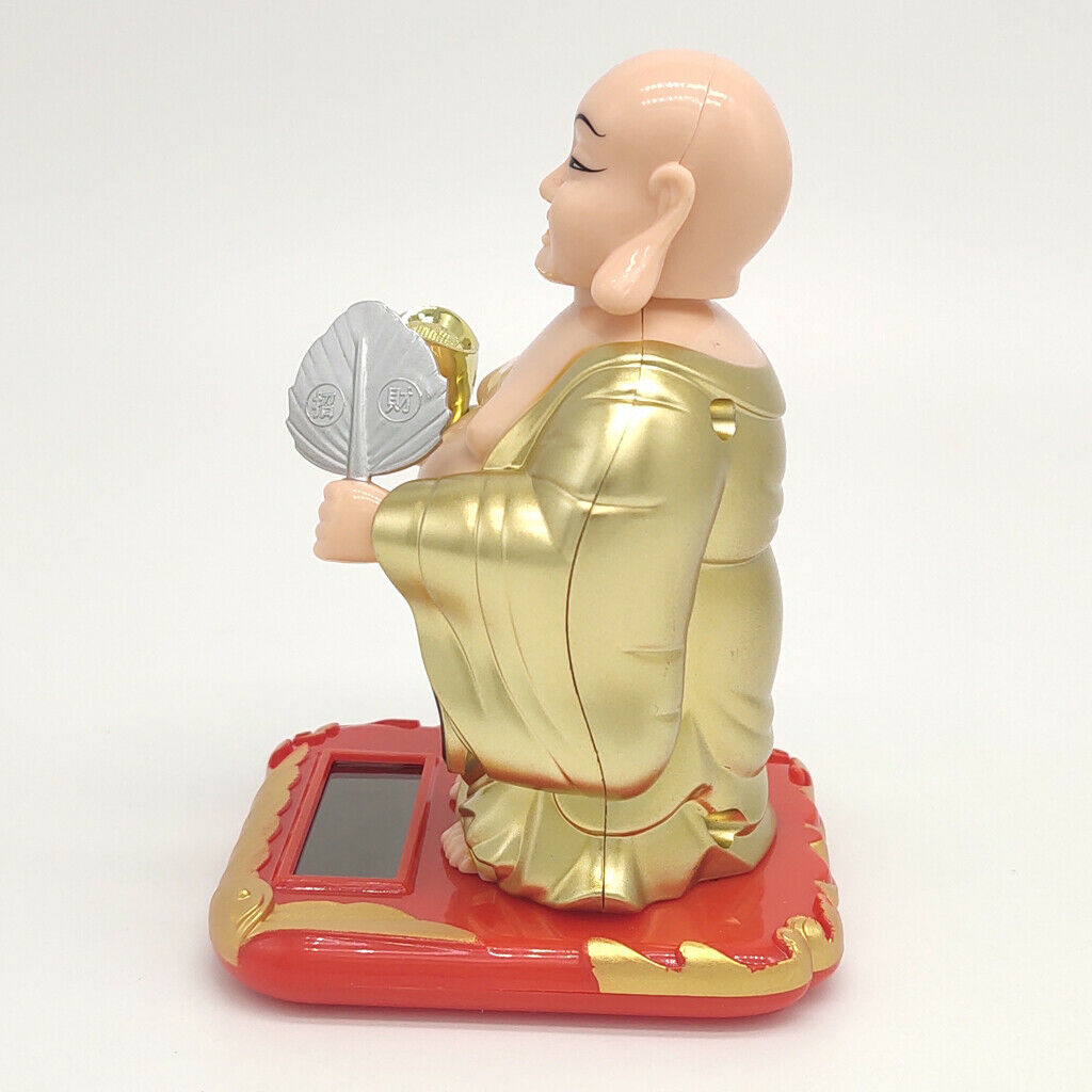 Solar Powered Fortune Buddha With Shaking The Main Gift For The