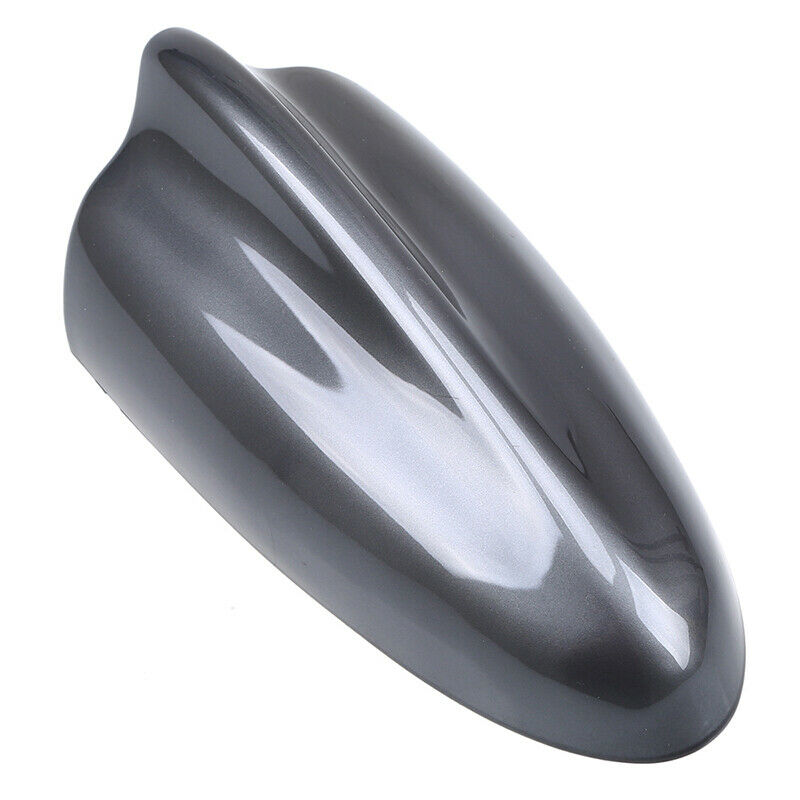 Grey Shark Fin Roof Antenna Aerial FM/AM Radio Signal Decoration Car Trim