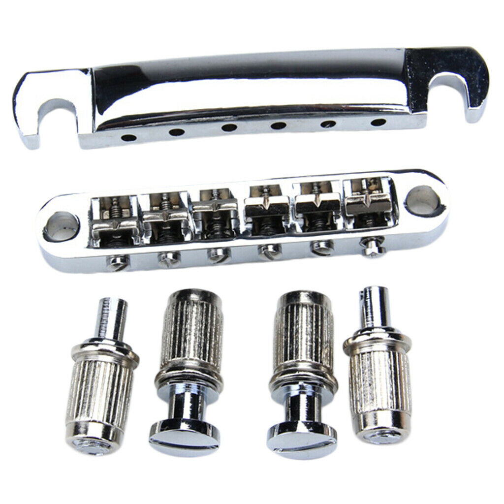Chrome Plated Bridge Tailpiece Studs For   LP SG Guitar