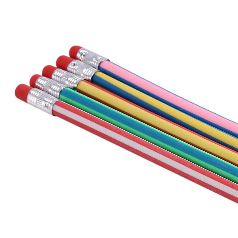 25 Pcs Soft Flexible Bendy Pencils  Bend Toys School Stationary Equipment For E8