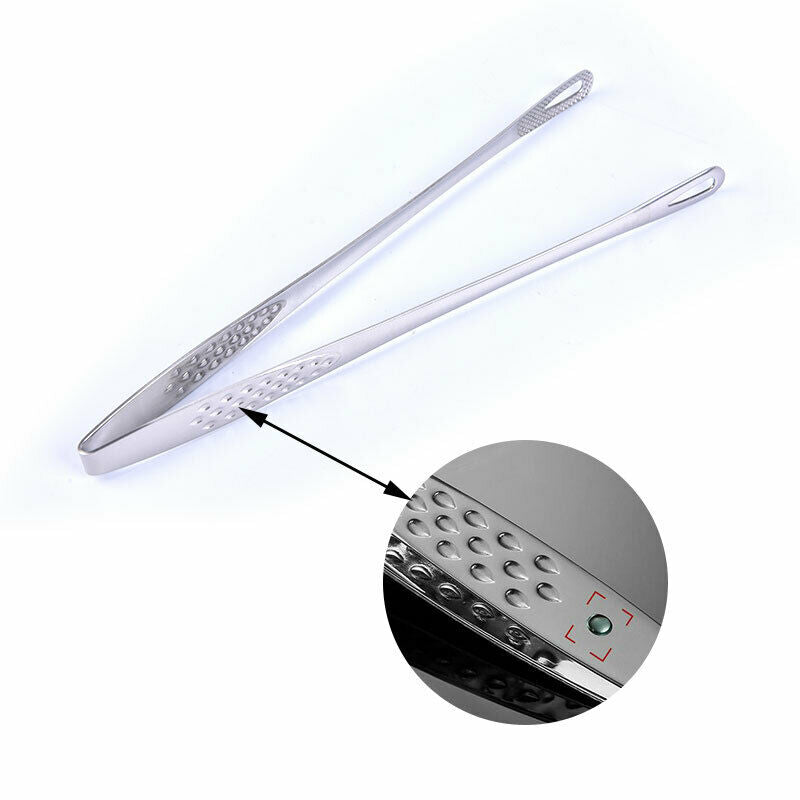 1pcs Stainless Steel Food Tongs Japanese Style Barbecue Clamp Kitchen Acc.l8