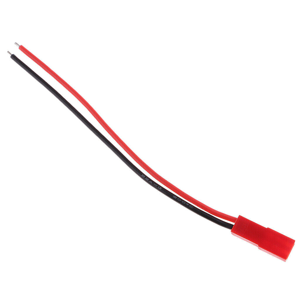 5 Pairs 100mm Jst 2 Pin Plugs with 22awg Wire Male & Female for Rc Li Po