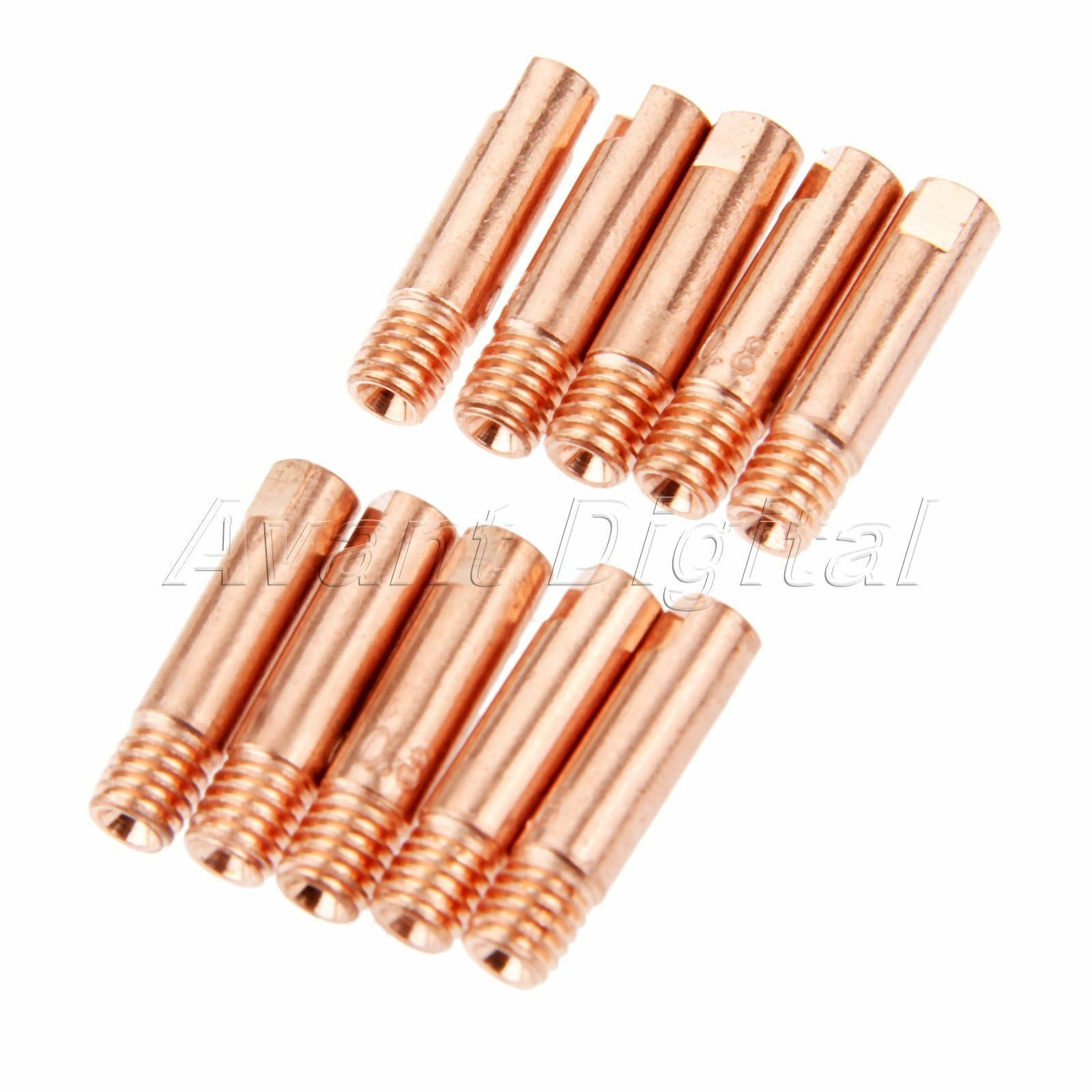 Mig Welding M6 Thread Contact Tips 0.8mm Welding Torch 10pcs Consumable Parts