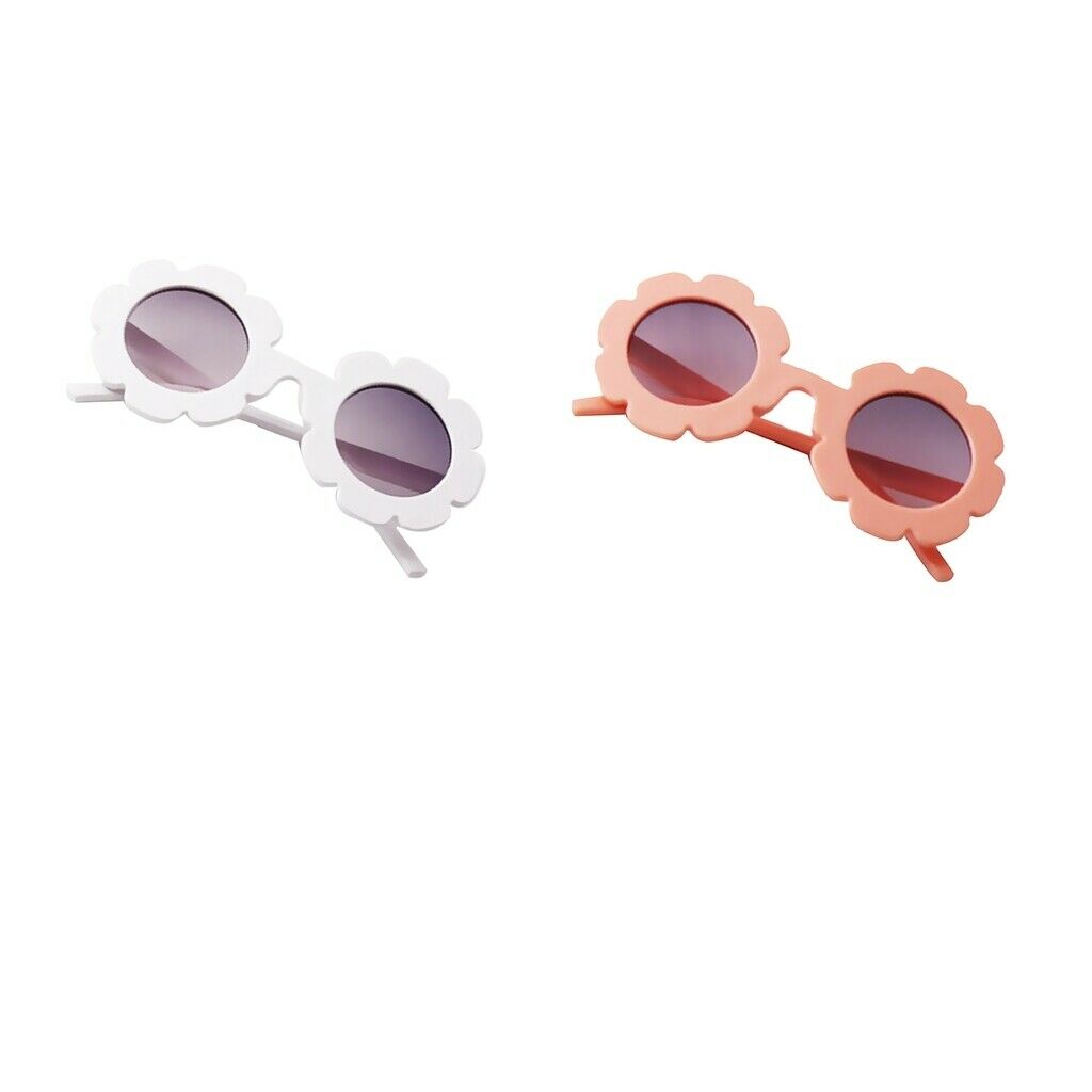 2Pcs Cute Baby Boy Girl Round Goggles Toddler Infant Soft Plastic UV400