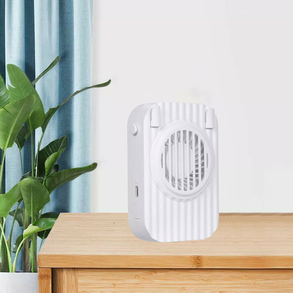 Hanging Neck Fan w/ Lanyard Battery Operated USB Personal Air Conditioning