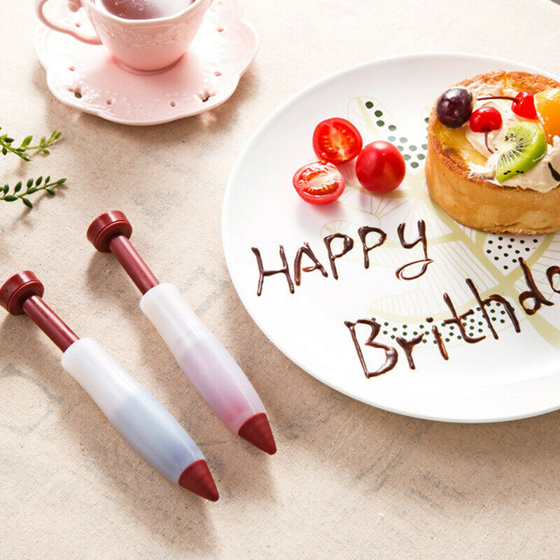 Silicone Fondant Cake Pen Pastry Icing Writing Syringe Baking Decor Diy T.l8