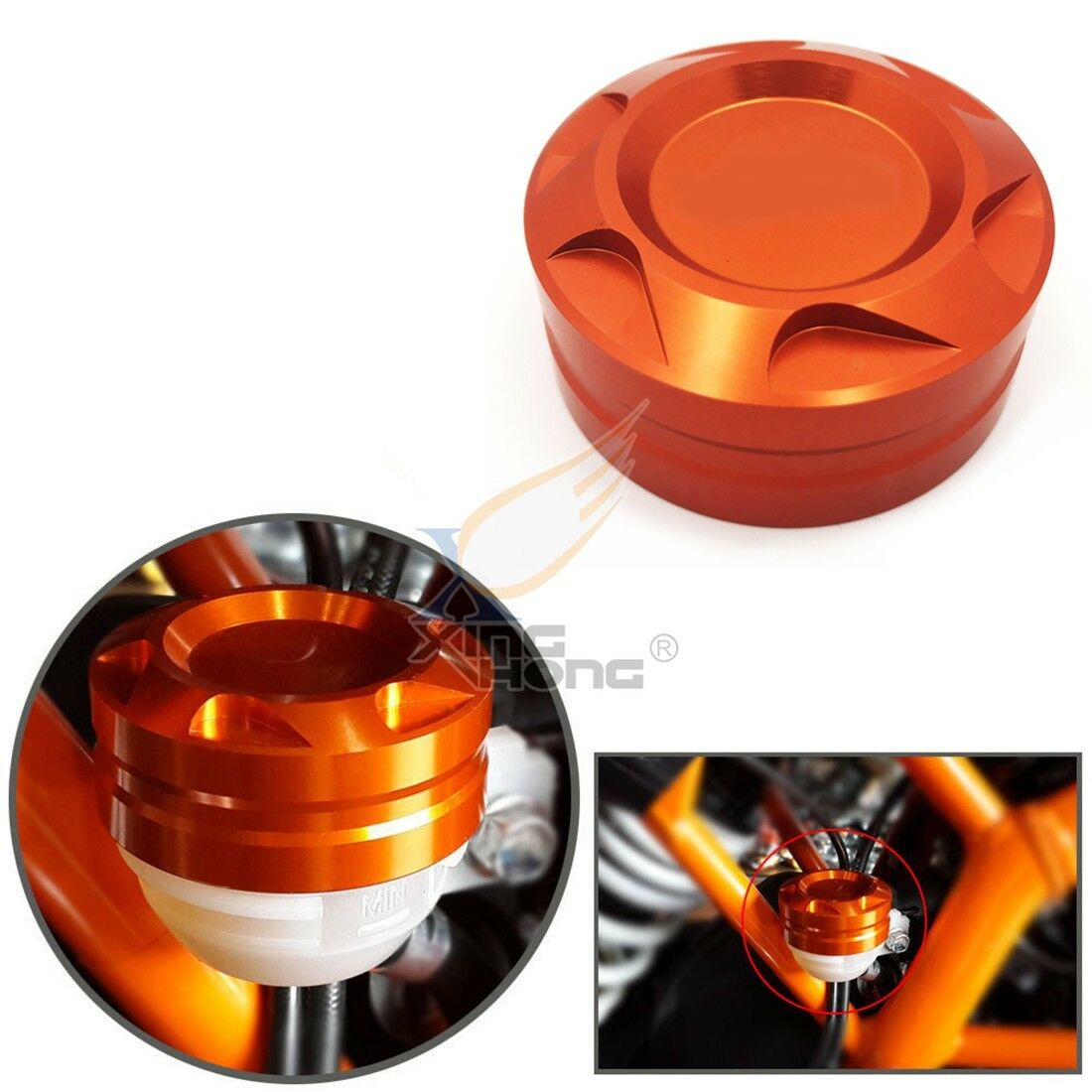 Motorcycle Aluminum CNC Engine Rear Fluid Reservoir Cap for KTM DUKE 390