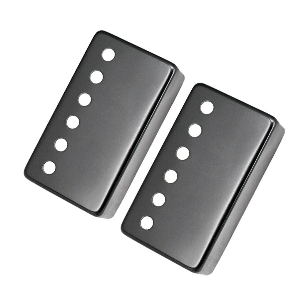 Humbucker Pickup Covers for Electric Guitar With Pickup Clamp Screws Black