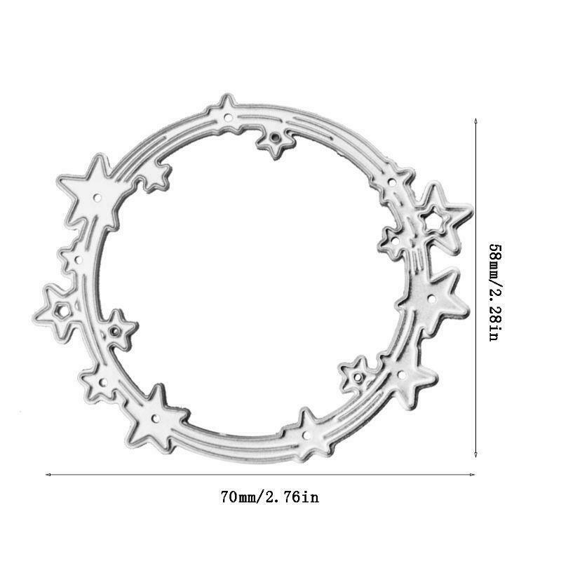 Star Circle Metal Cutting Dies Stencil Scrapbooking DIY Album Stamp Paper Card