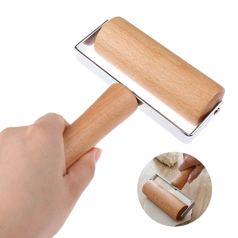 Rolling Pin Pastry Pizza Pasta Hand Rolling Bake Roller Wooden Baking KitcheBDD
