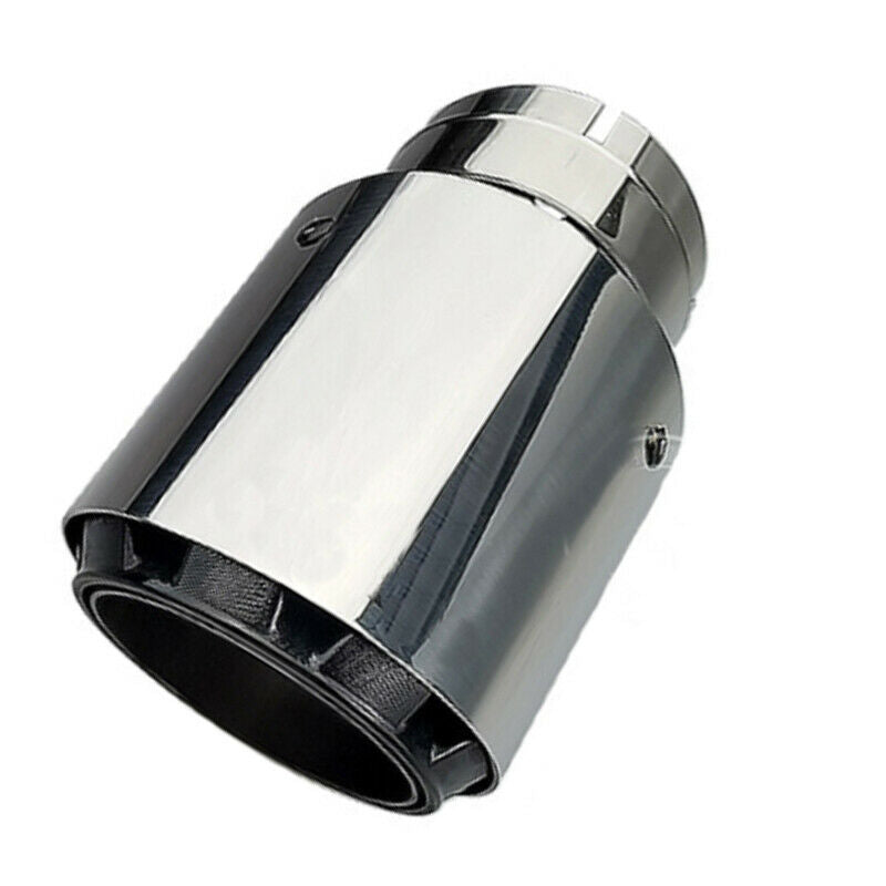 66mm-89mm Stainless Steel Car Auto SUV Exhaust Pipe Muffler End Tips Trim Chrome